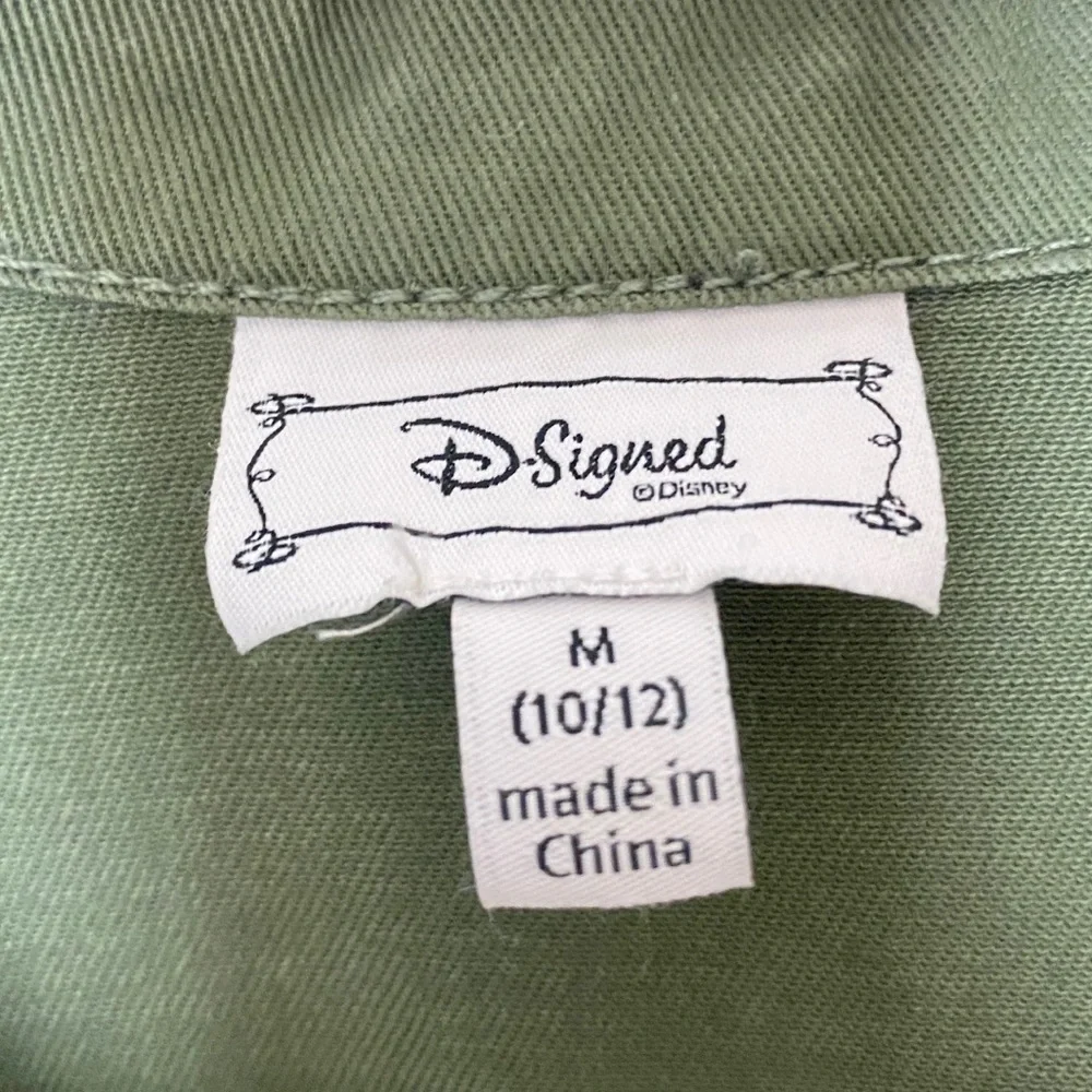 Disney Descendants D-signed utilitarian cargo kids girls size 12 olive green